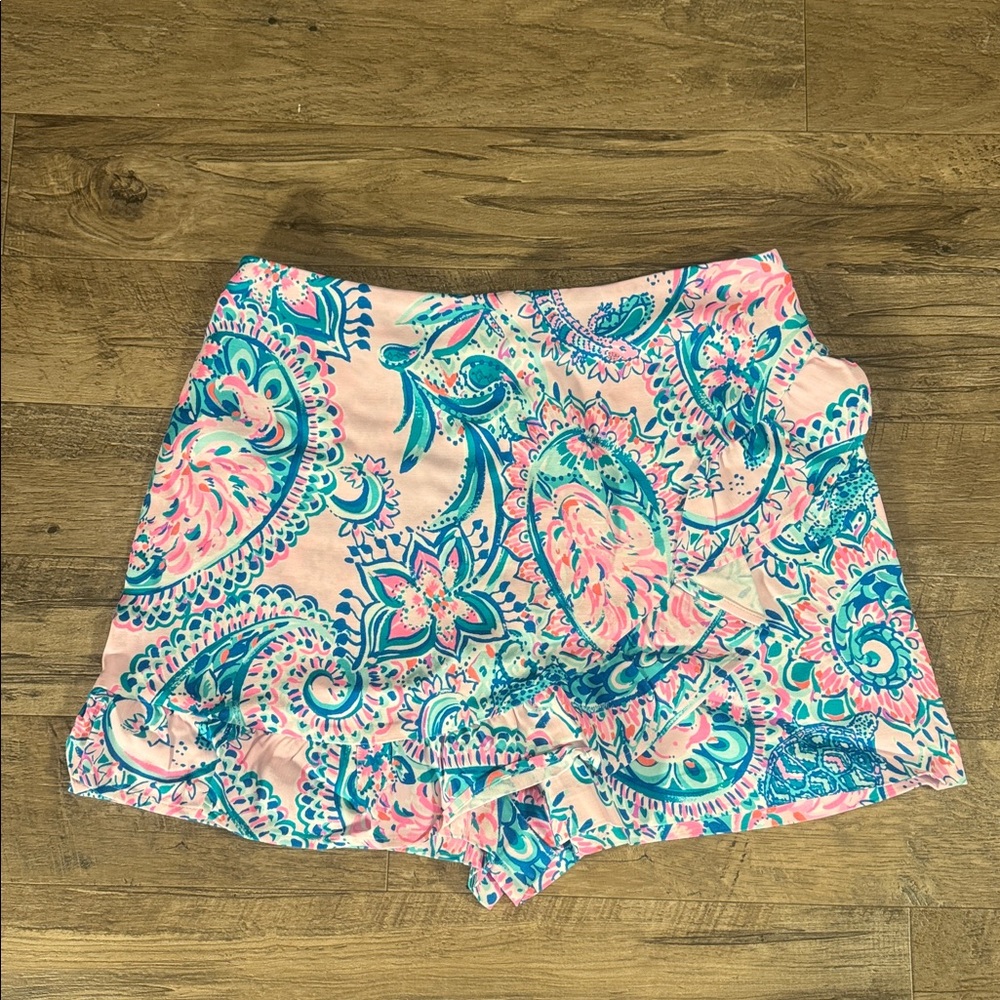 Lilly Pulitzer - Vibrant Pink Blue and Teal Skorts - Size 6